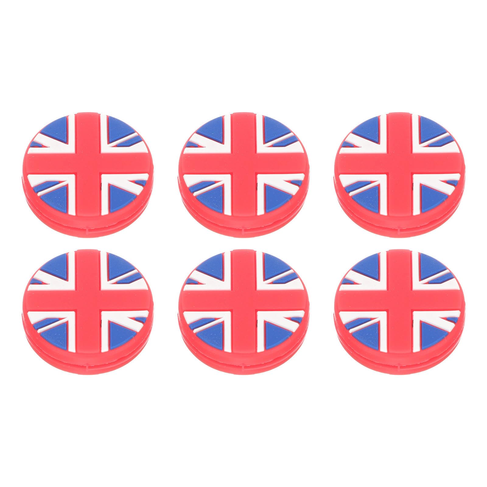 PAMINGONO Silicone Tennis Racket Dampeners Easy to Install and Practical Shock Absorbers 6pcs with National Flag Design for Tennis Racket Accessories