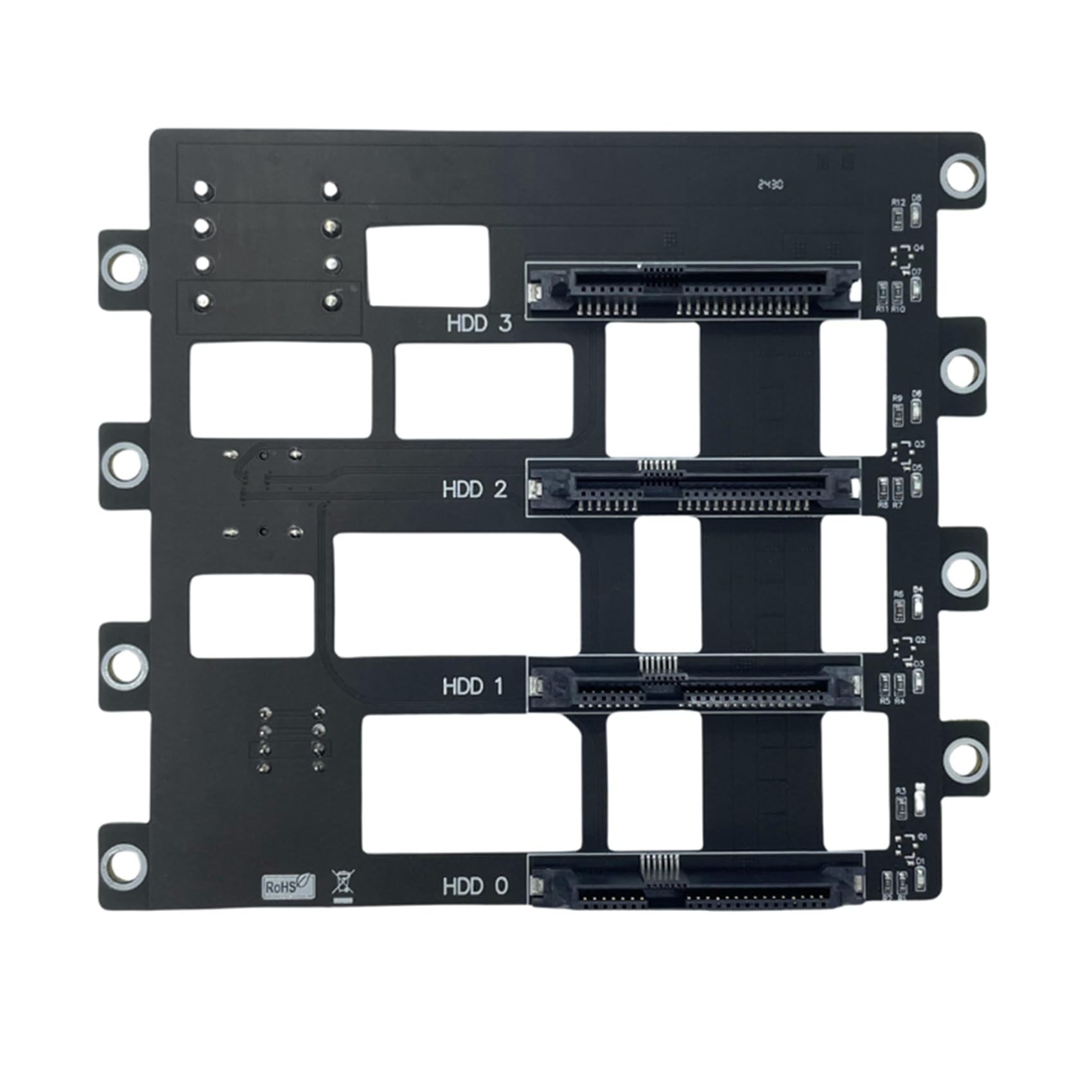 2 discos duros SAS/SATA para servidores de almacenamiento NAS, 6 Gb/s, SFF8643 a 4 bahías, adaptador SSD de 4 bahías, gran fuente de alimentación 4D