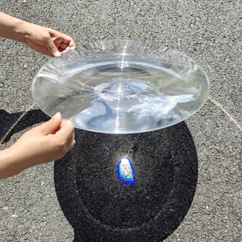 Image of 2-Pack Large Fresnel Lenses Φ300mm(11.81 inch), Focal Length 200mm, Acrylic Magnifier for Solar Heating, Solar Cooking, Visual Education. (Focal Length 200mm)