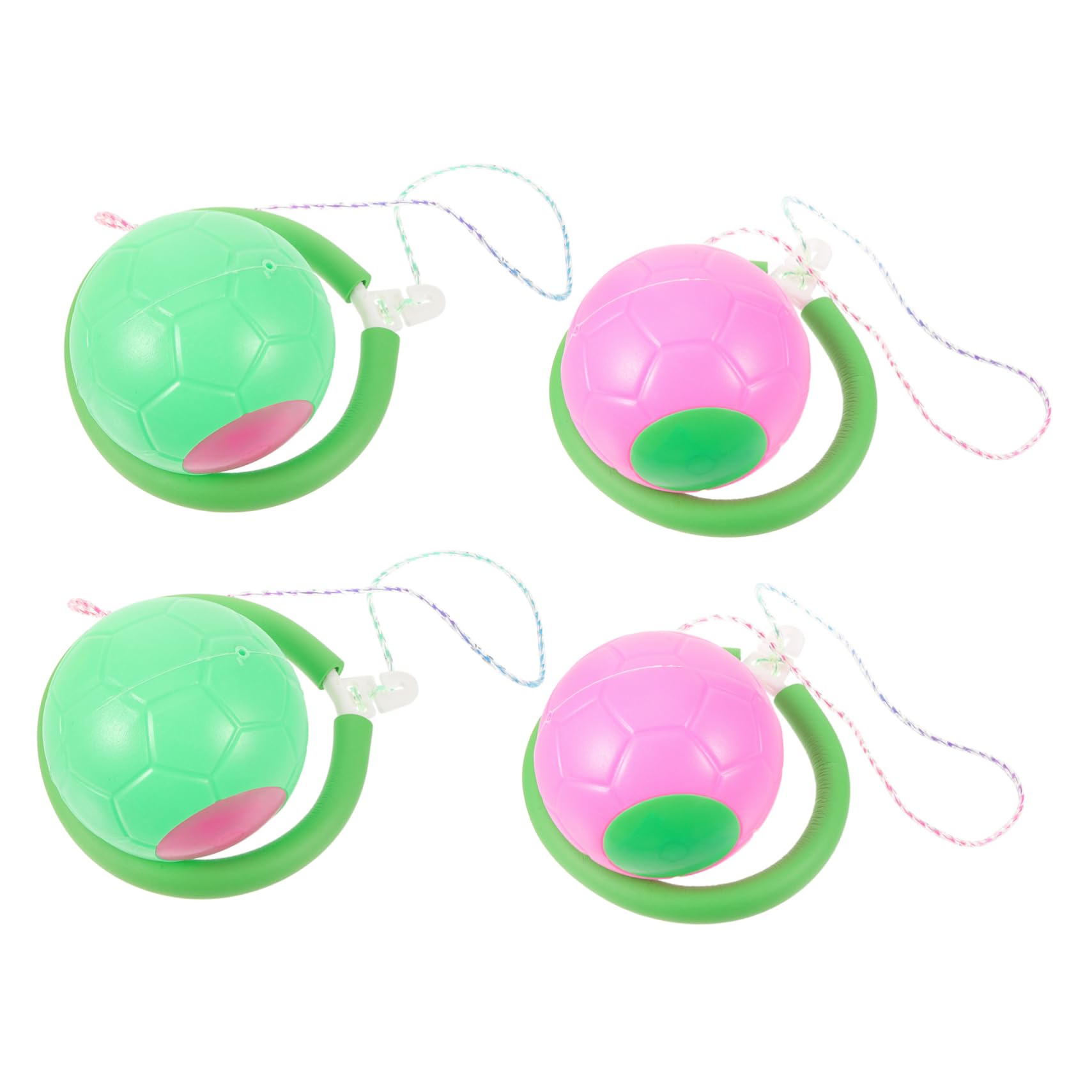 HANABASS 4 Pcs Jumping Ring Fitness Equipment Fun One Legged Bouncy Ball for Outdoor Activities Leisure Random Color Random Color