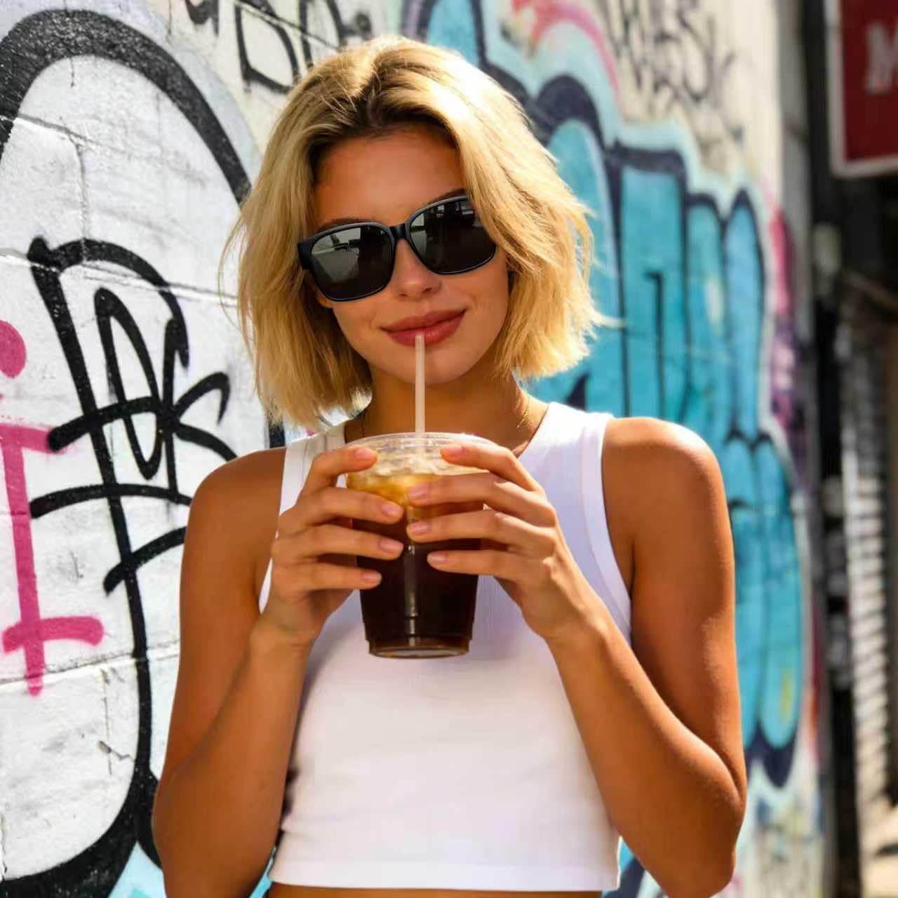 HAOLOTA Polarized Fit Over Glasses Sunglasses for Men Women Trendy Square Wrap Around Shades For Driving UV Protection - Image 3