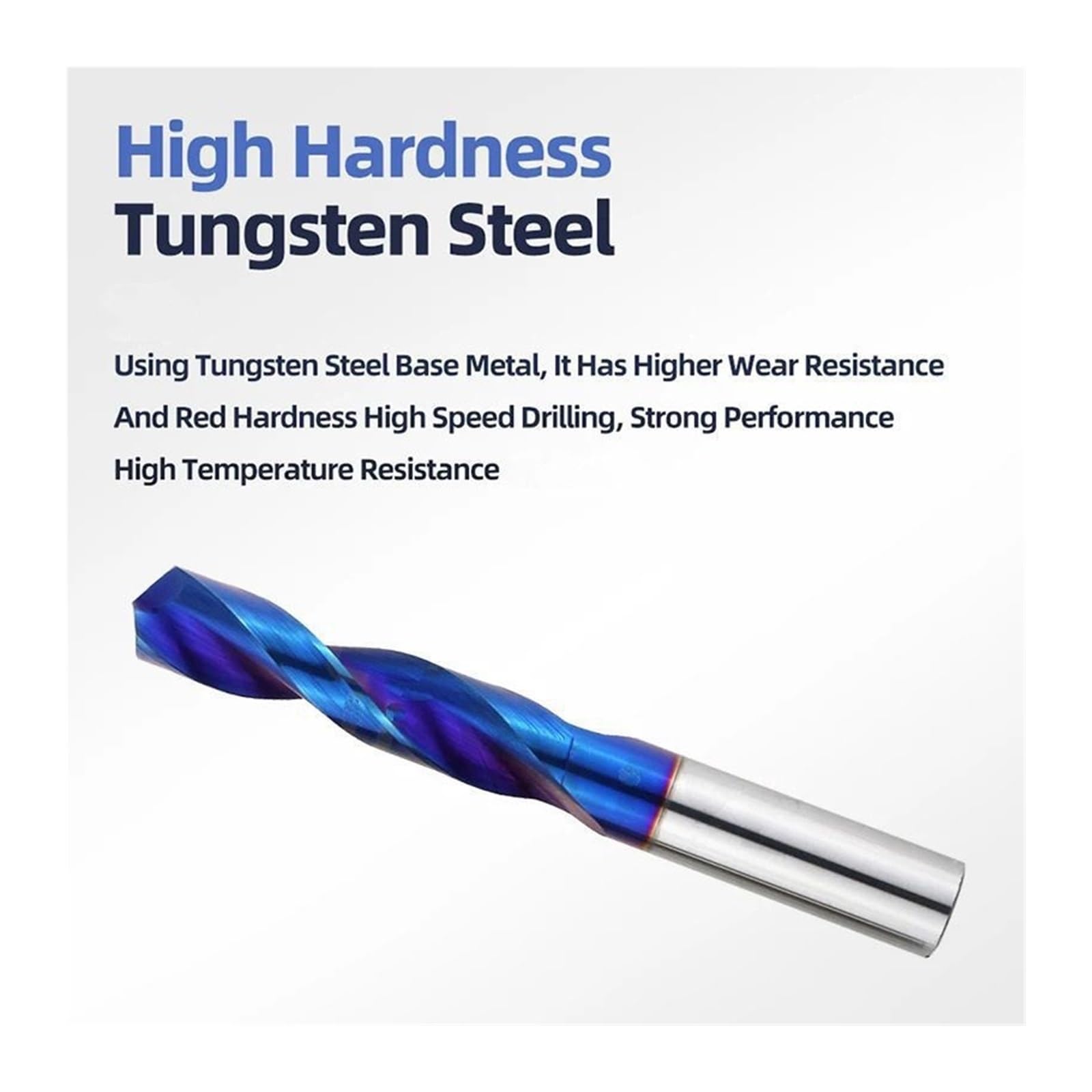 Brocas de carburo de tungsteno para metal duro, brocas helicoidales de alto rendimiento para acero inoxidable y herramientas de torno CNC, de 1,0 mm a 20,0 mm(8.0mm)