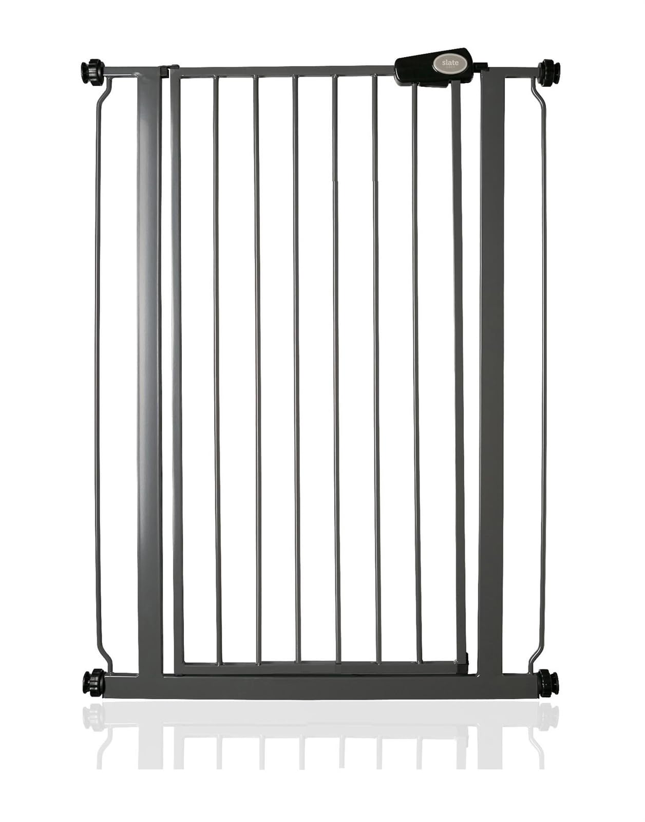 Safetots Extra Tall Metal Safety Gate Pressure Fit 104cm Height Slate Grey