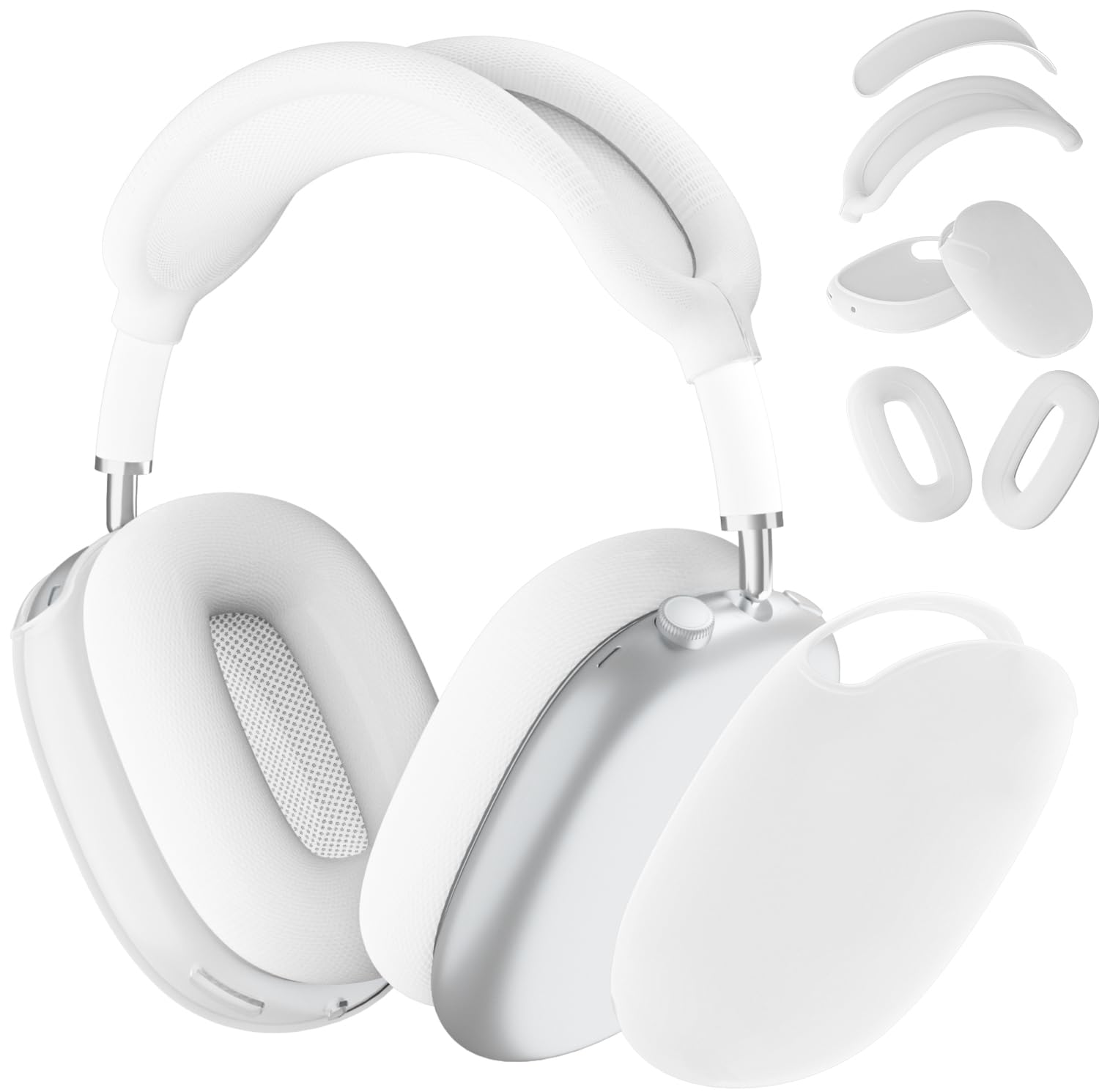 ATUAT for AirPods Max Headphones Case, Protective Silicone Case Cover Skin Accessories Anti-Scratch for Women Men for Apple AirPods Max 2024/2020 (