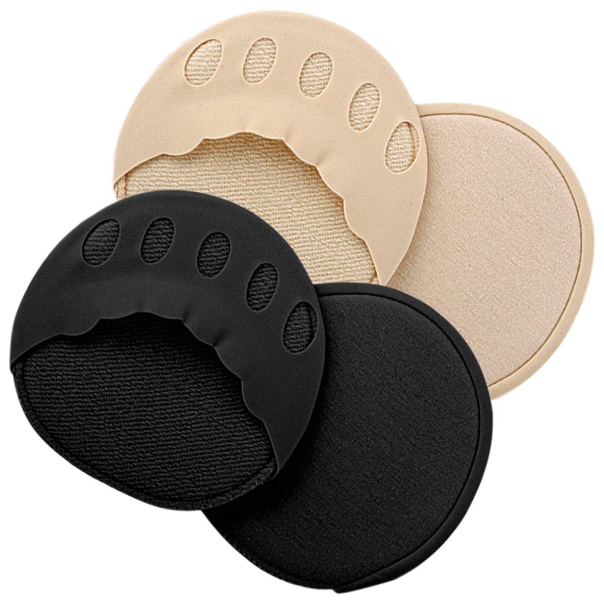 BEBEMOKO 3sets Invisible Socks Women Toe Socks Half Heelless Women's High Heel Toe Half Palm 2pairs*3