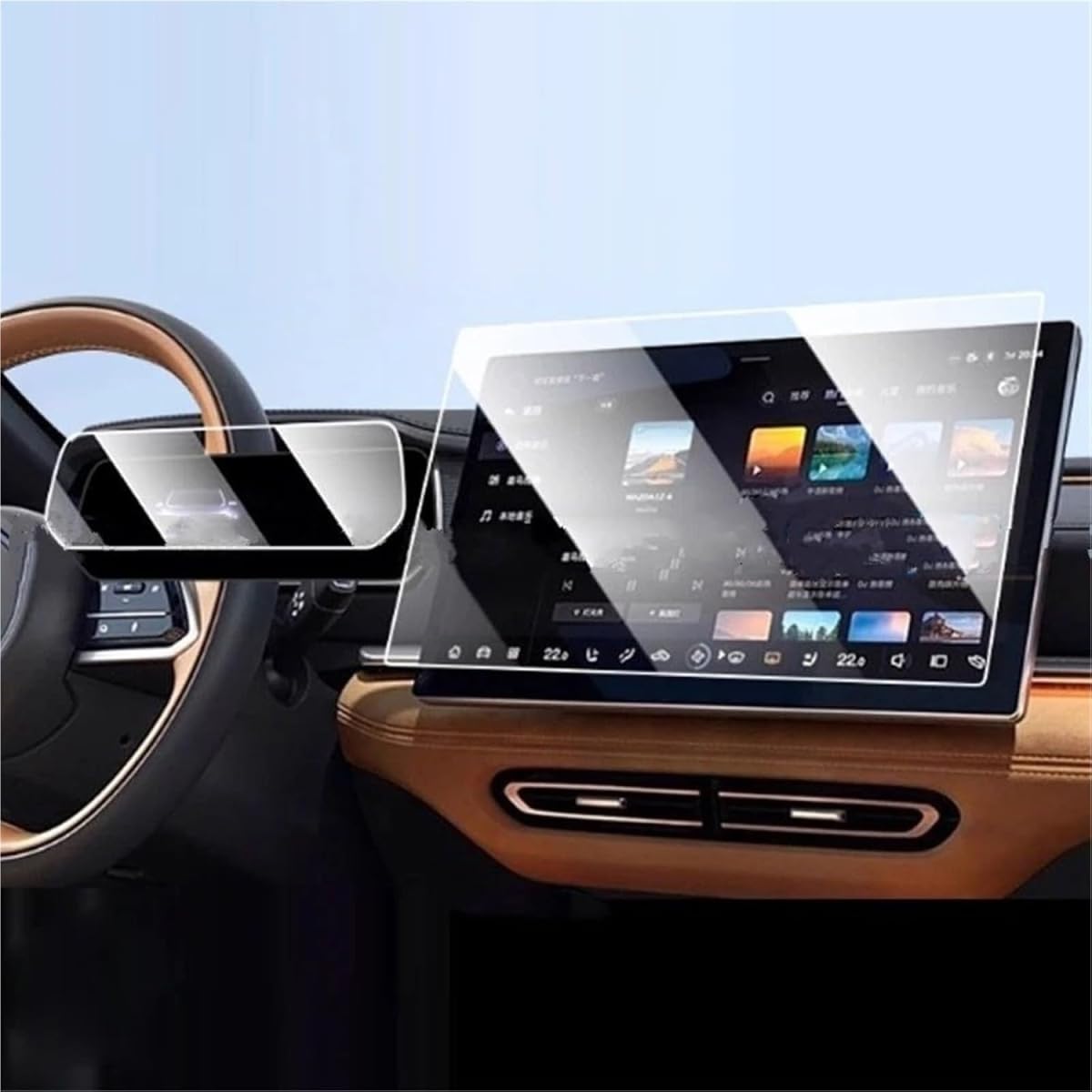 Navigationsschutzfolie für Mazda 6E EZ-6 EZ6 2024 2025, Displayschutzfolie aus gehärtetem Glas für Auto-Infotainment- und GPS-Navigationssystem, Kratzfest