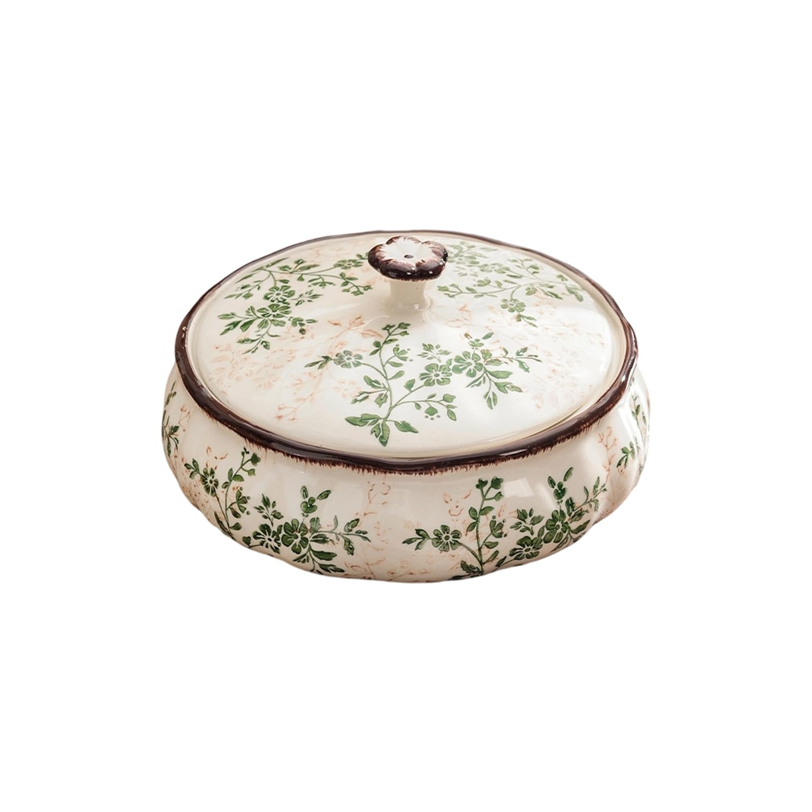Ceramic Tissue Dispenser/Fruit Platter/Dried Fruit Box/Vase/Chopsticks Holder Handcrafted Decorative Storage Old Ceramic Tissue