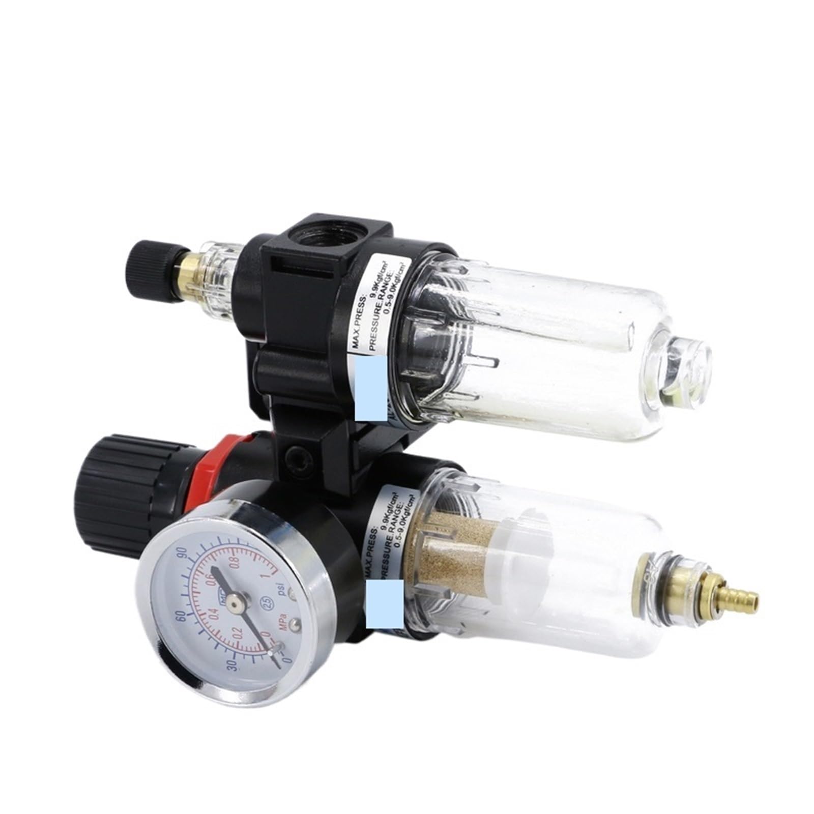 Séparateur d'eau pour filtre à air comprimé, Compresseur d'air, pompe à air, filtre, vanne de régulation de pression, séparateur, lot de 2, modèle AFC2000(G)