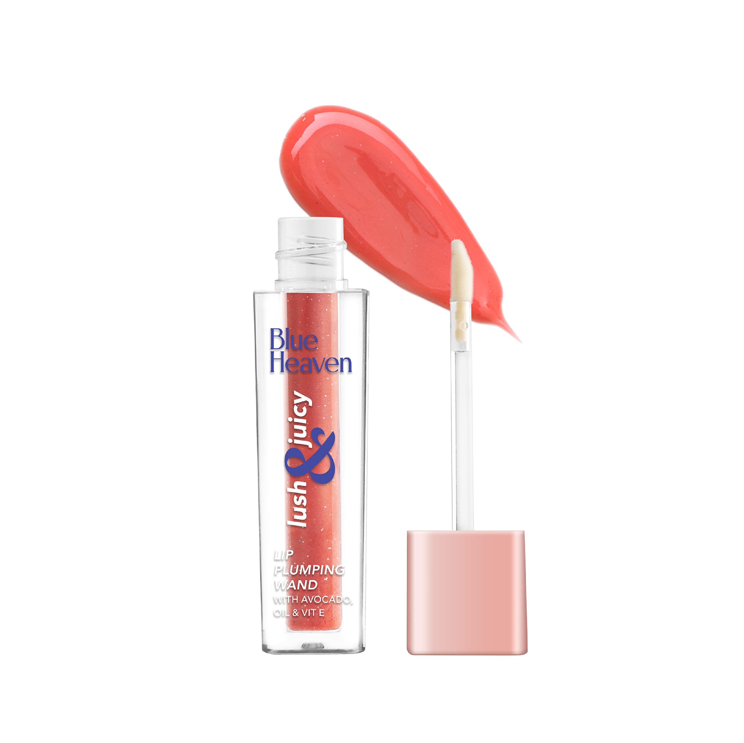 Blue Heaven Lush & Juicy Tinted Lip Gloss | Enriched with Jojoba Oil (Rich in Vitamin E) & Shea Butter | Hydrating Formula | High Glossy Shine | Lightweight & Non-Sticky, Coral Touch, 4.5 ml-image-39