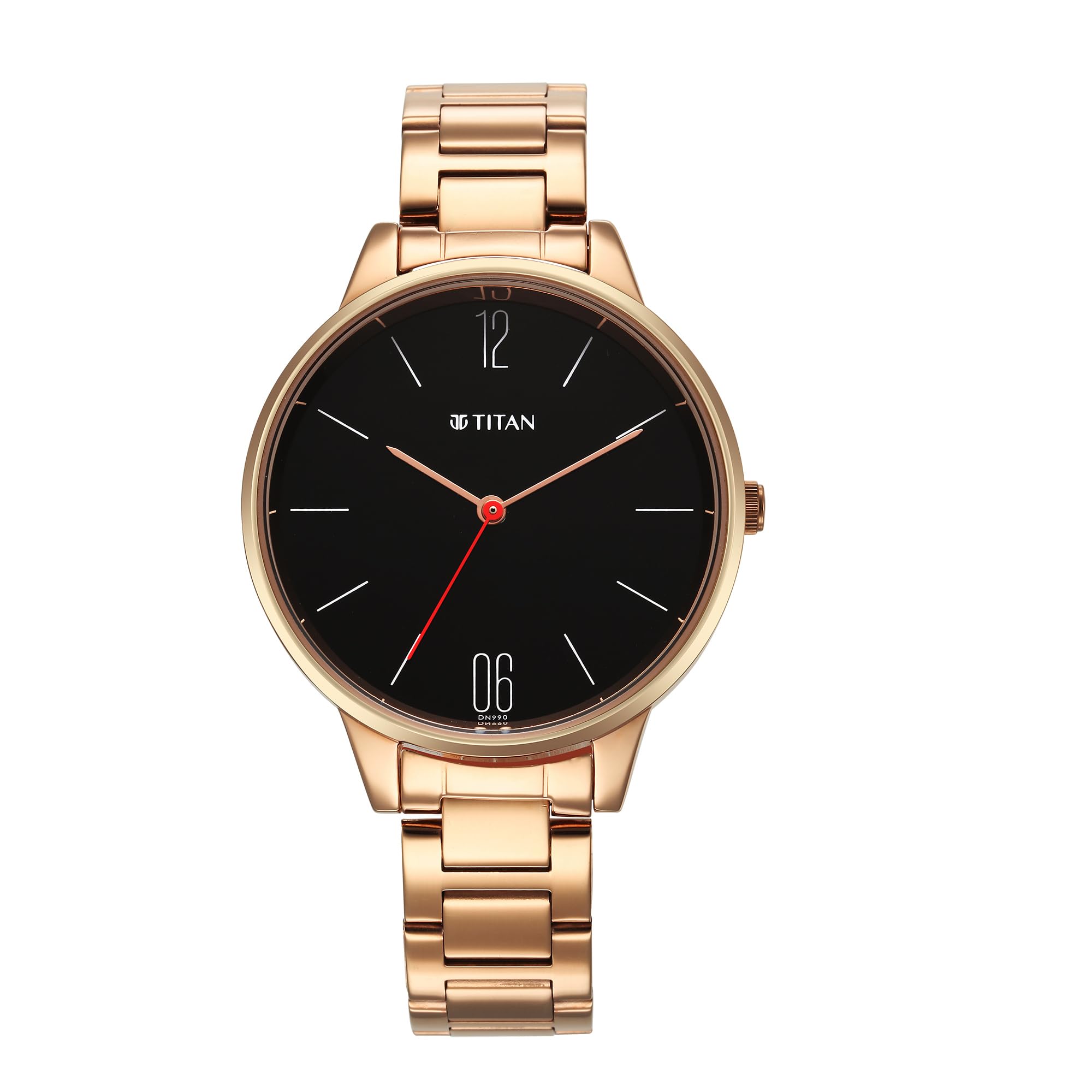 Titan Women Stainless Steel Analog Black Dial Casual Watch, Band Color-Red (B0CFFQJHDJ) Amazon Price History, Amazon Price Tracker