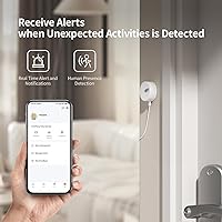 Vista 6 de Sensor de Presencia Humana ES1, Sensor de Movimiento Inteligente con Radar mmWave de 24G, Sensor de Ocupación Requiere Hub Zigbee Tuya