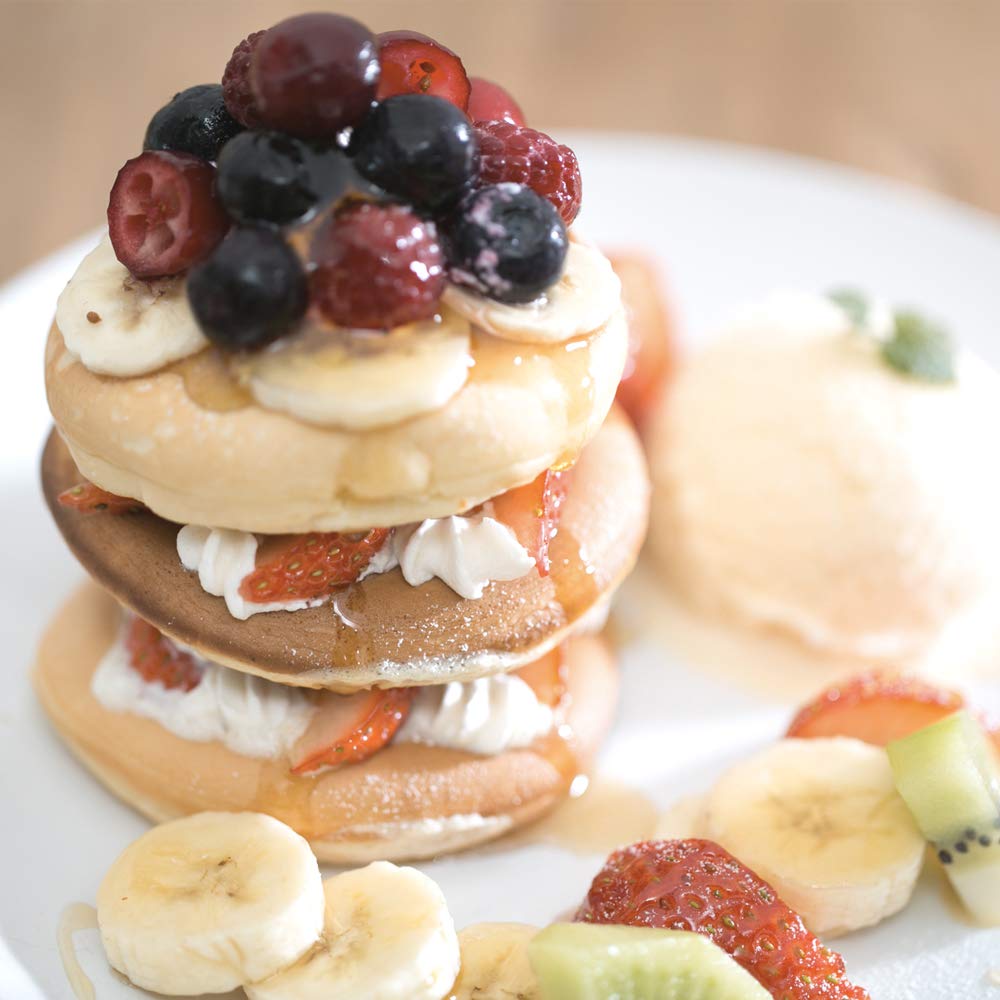 パンケーキ作るよ！　ガラス細工 Amazon.co.jp: フォーカート かわいい手作り ガラス細工 ケーキ