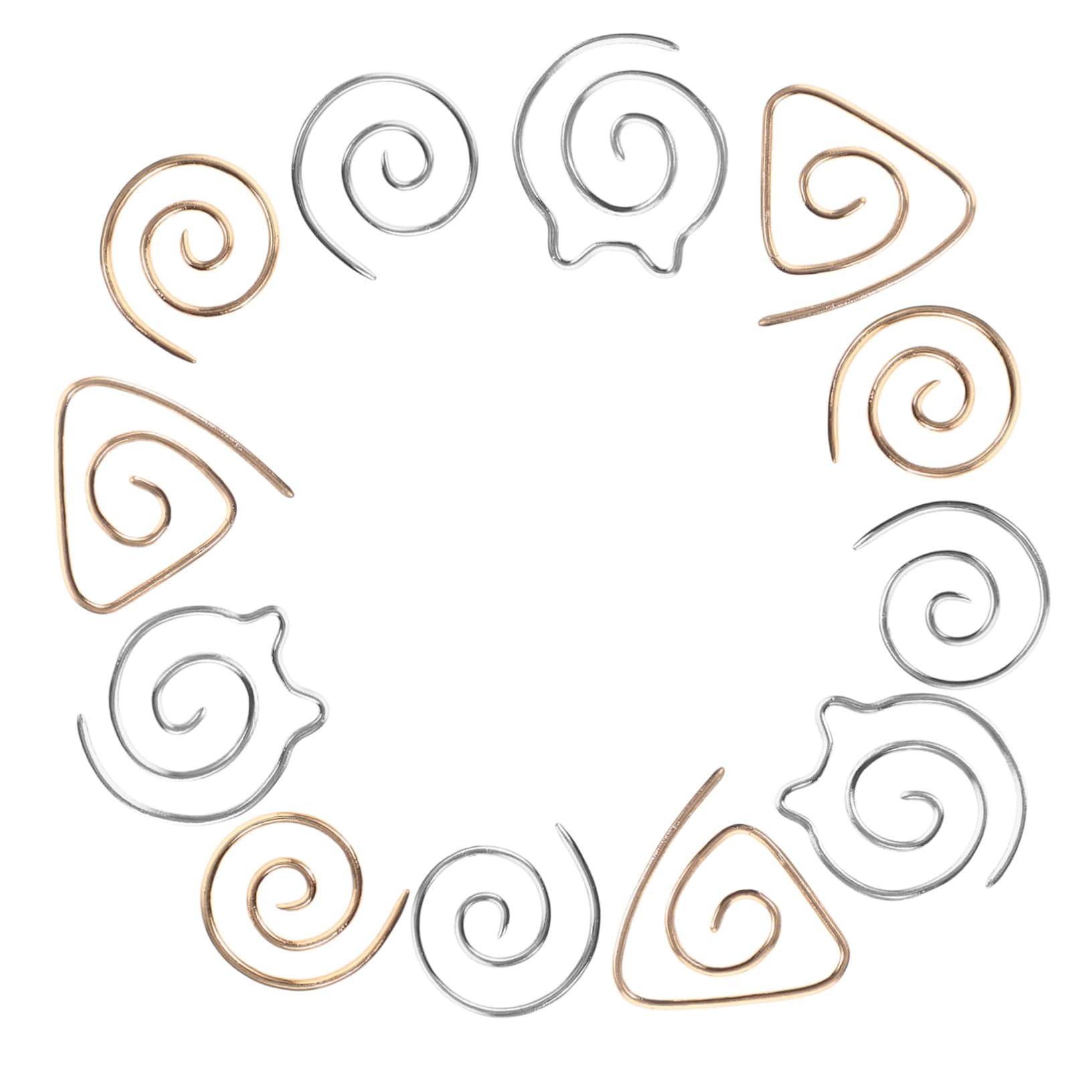 HOODANCOS Convenient Curved Needles Set 12pcs Professional Weaving Needles Easy Threading for Yarn for Home Sewing Projects