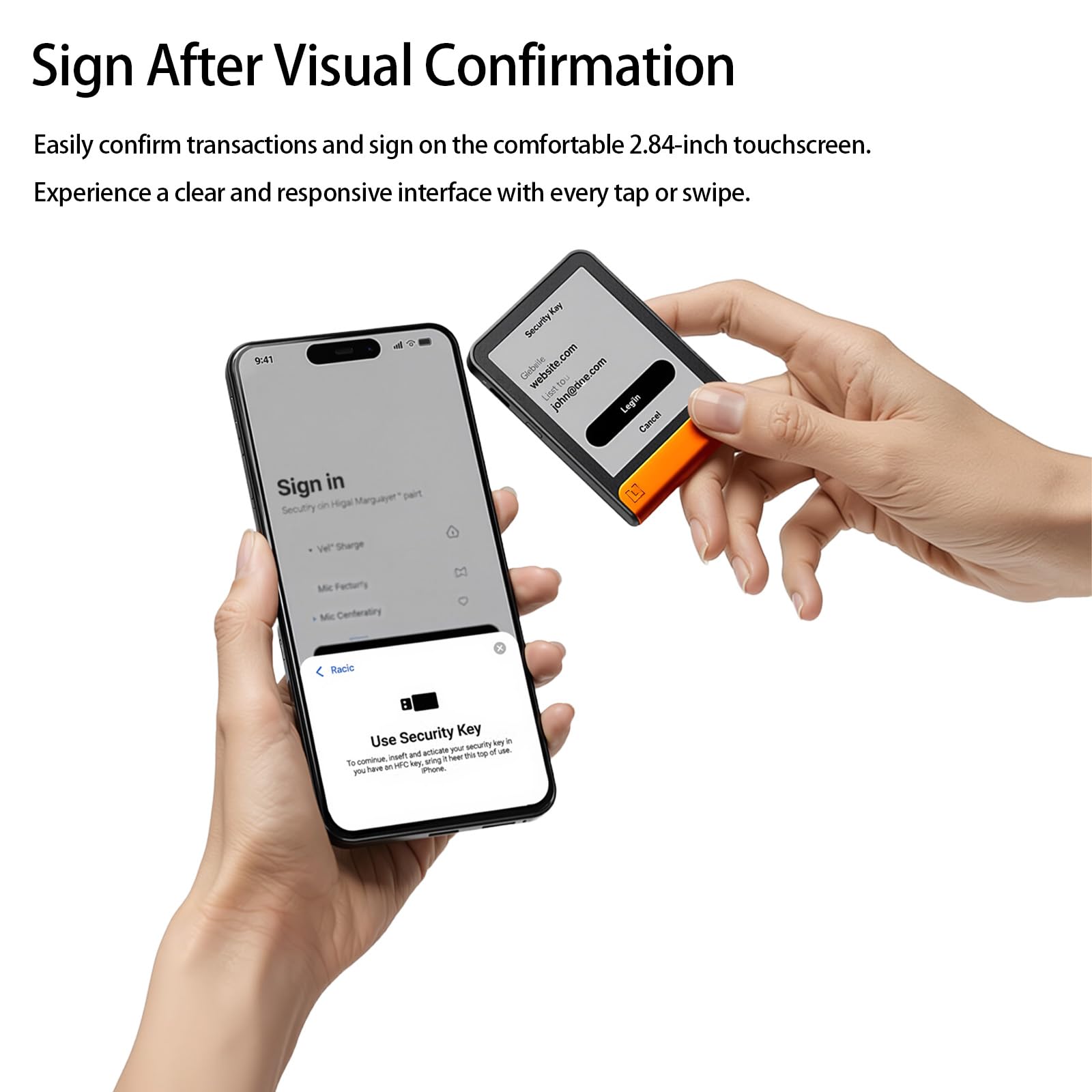 Flex Crypto Wallet Secure Chip Bluetooth Recovery Service Bitcoin Ethereum 15000 Assets Orange