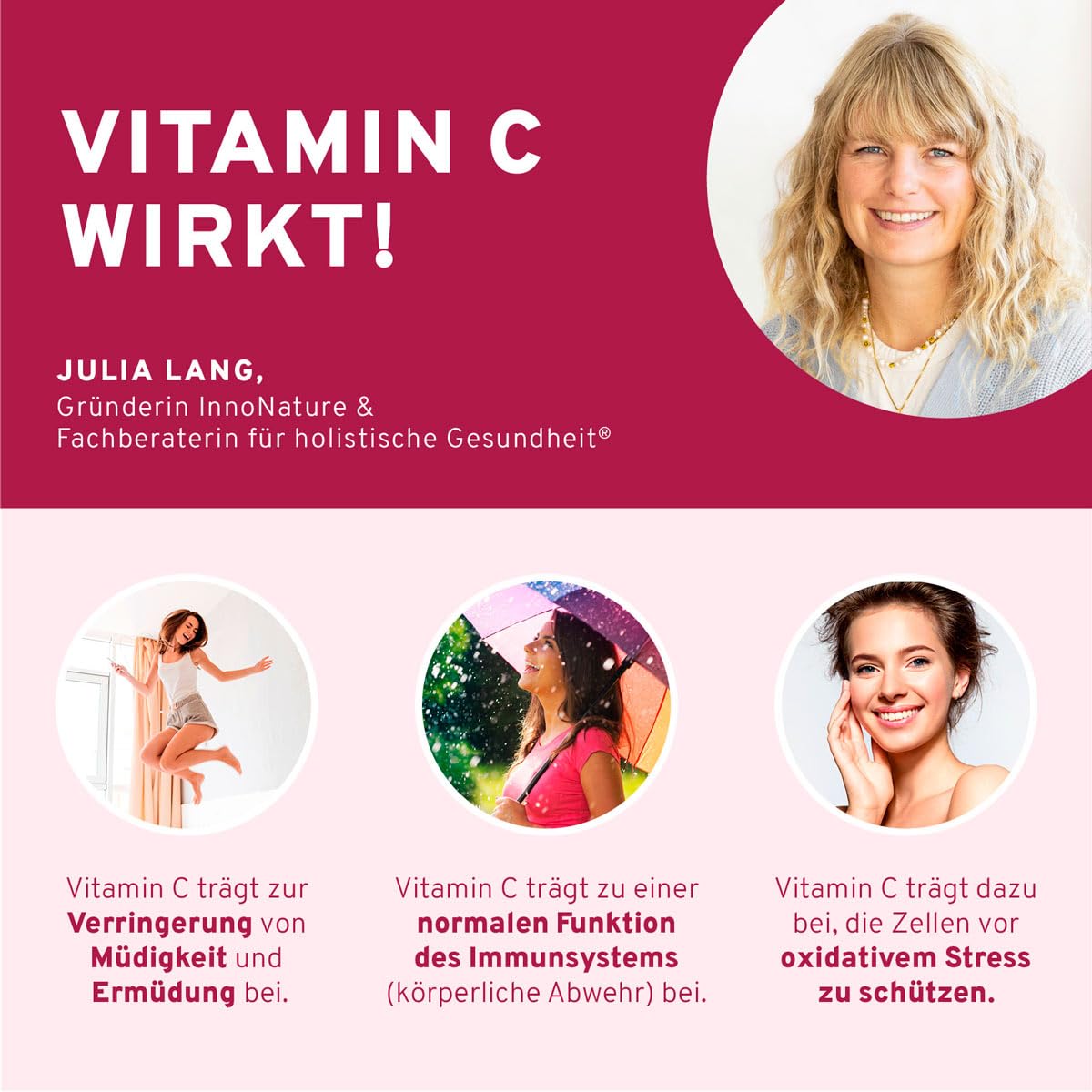 Hochdosiertes 600mg natürliches Vitamin C aus Acerola-Extrakt und Hagebutte-Extrakt. 120 Kapseln im 2 Monatsvorrat. Hohe Verwertbarkeit, vegan + hergestellt in DE.