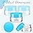 SATINIOR 36 Pieces Plastic Jars with Lids Round Leak Proof Airtight Container Cosmetic Small Empty Jars for Lotions Ointments Travel Toiletries Creams Make up Storage(1 oz,Blue)