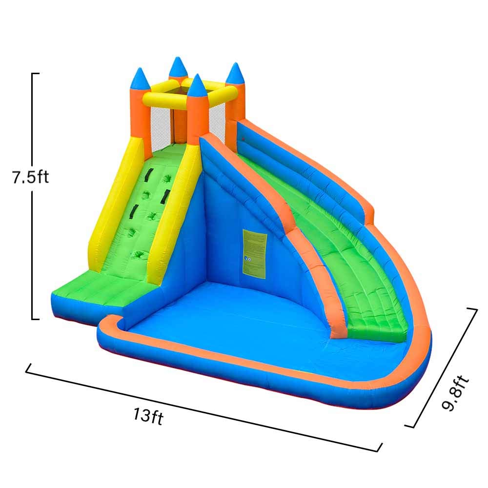 dolphin inflatable water slide