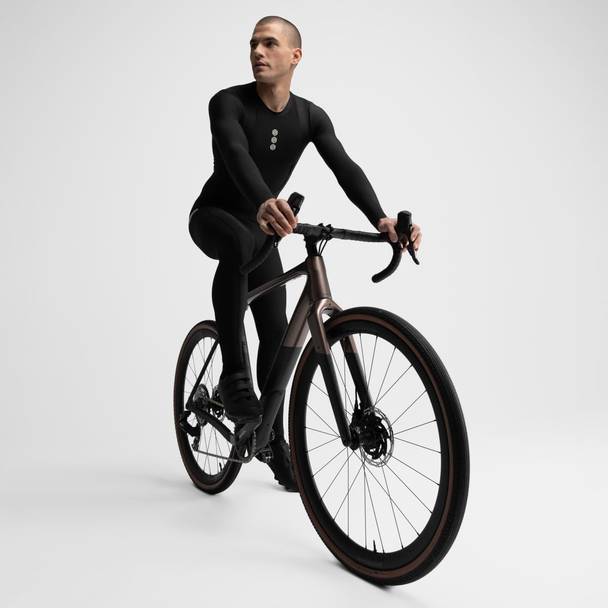 SIROKO Camiseta Interior térmica de Gravel Ciclismo Ring Road Negro