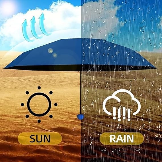 Image of Besque UV Big Size Umbrella for Sun Protection Rain Windproof Strong large 2 fold for men women kids boys girls Perfect Umbrella with cover small case stylish Windproof & Compact UV large size