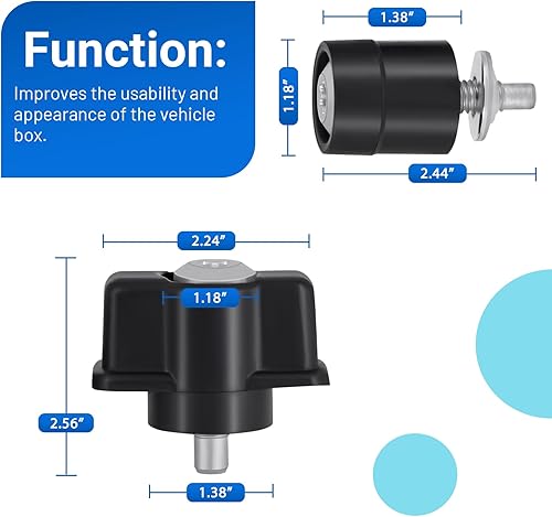 Miniatura 5 de CULMKARI Kit de manija y ojales para Dodge RAM 2009-2019 1500 2500 3500 68054996AA 68054997AB