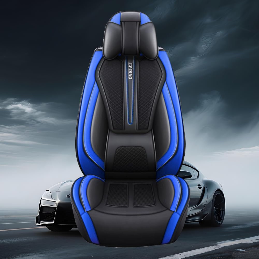 Funda de Asiento de Coche para Mazda CX-30 | Incluye 2 reposacabezas y 2 apoyo lumbar. Tela transpirable todo clima, protege asientos del desgaste diario.