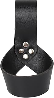 KBOPLEMQ Belt Holder Made of Genuine Leather Belt Holder Halloween Leather Holster for Costume Cosplay Medieval Viking Costume Leather Holster for Swords LARP Medieval Viking Fancy Dress Costume Party