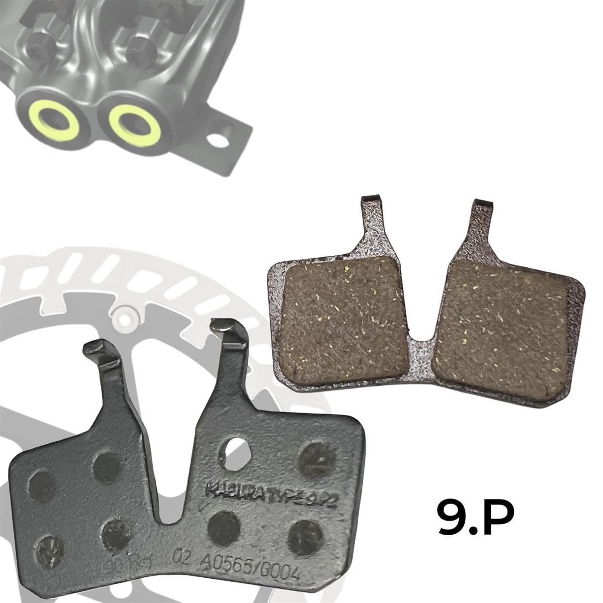 Original MT Fahrrad Hydraulische Scheibenbremsen Ersatz Disc Bremsbeläge kompatibel mit Magura MT 2 4 5 7 8 Trail I Sport I Performance I Race
