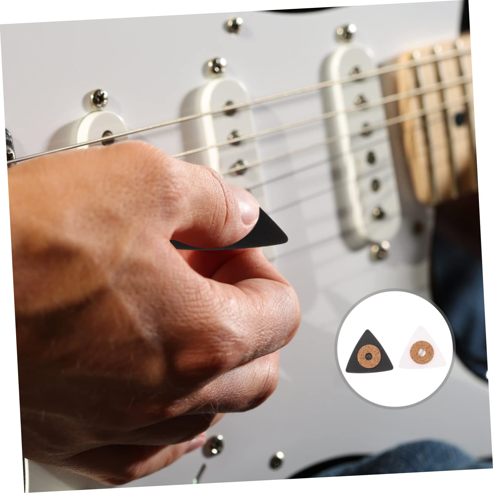 BESTonZON 5 Sets Gitarren Dreiecks Plektrum Stilvolles Gitarren Plektrum Instrumententeile Zubehör Instrumenten Übungswerkzeug Dreieckiges