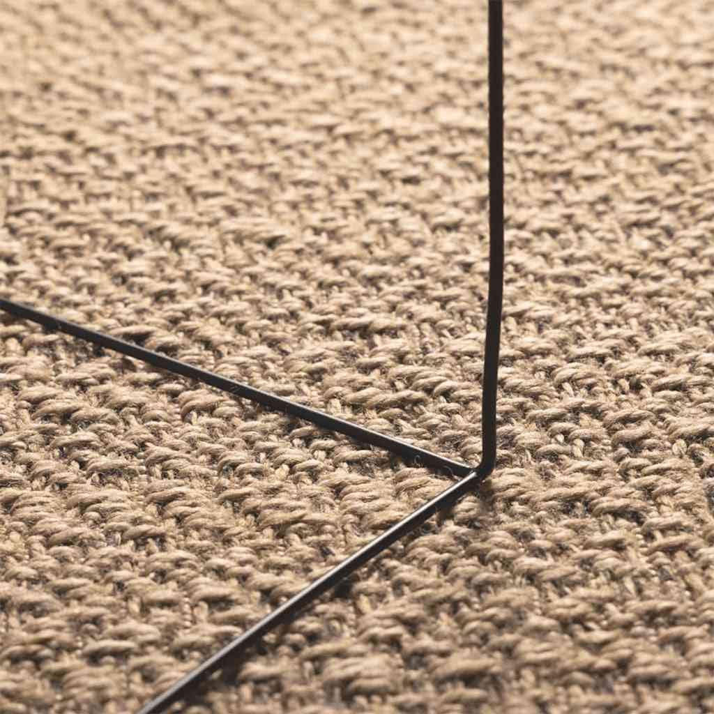 vidaXL Tapis 80x150 cm Aspect Jute intérieur et extérieur, Tapis d'extérieur, Tapis de Sol, Tapis d'intérieur, Tapis de Porte, Moquette, Tapis de Jute