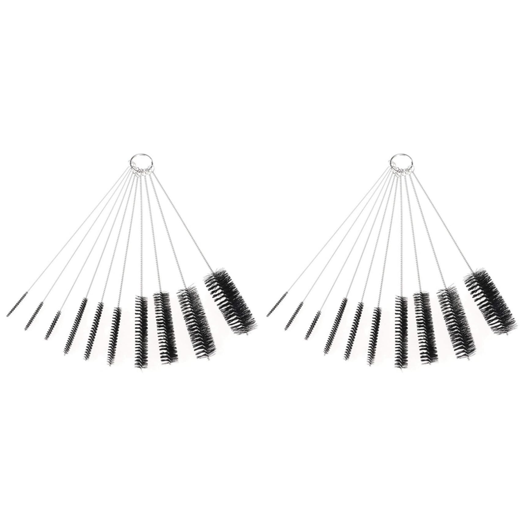 Hndhbfgrt 20Pcs Coffee Machine Brush Bottle Tube Washing Glasses Keyboards Jewelry Cleaning Brushes Clean Tools