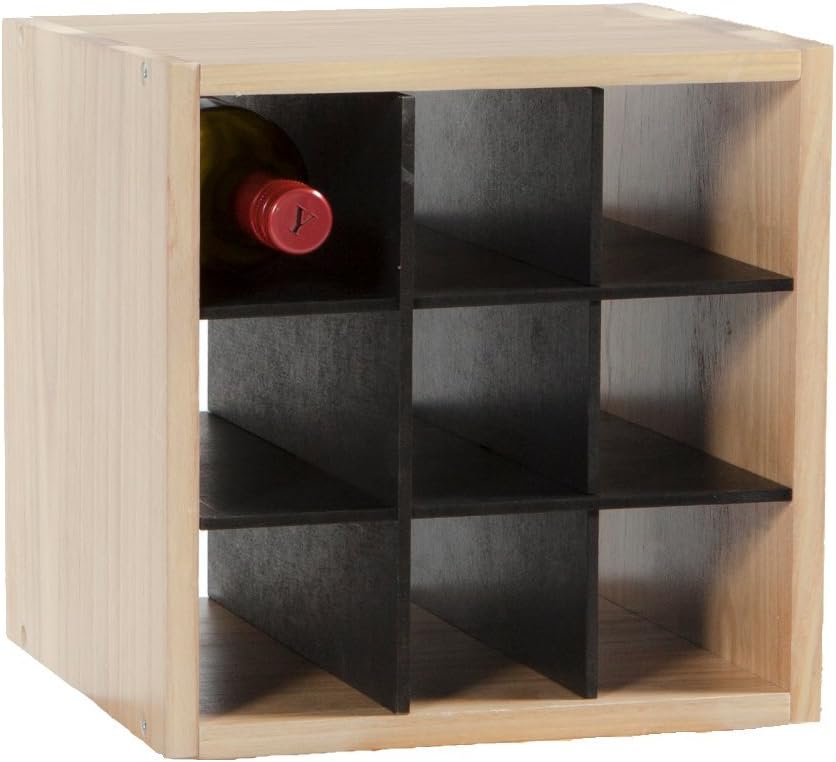 VERSATILE FREE STANDING STYLISH WOODEN WINE STORAGE CUBE