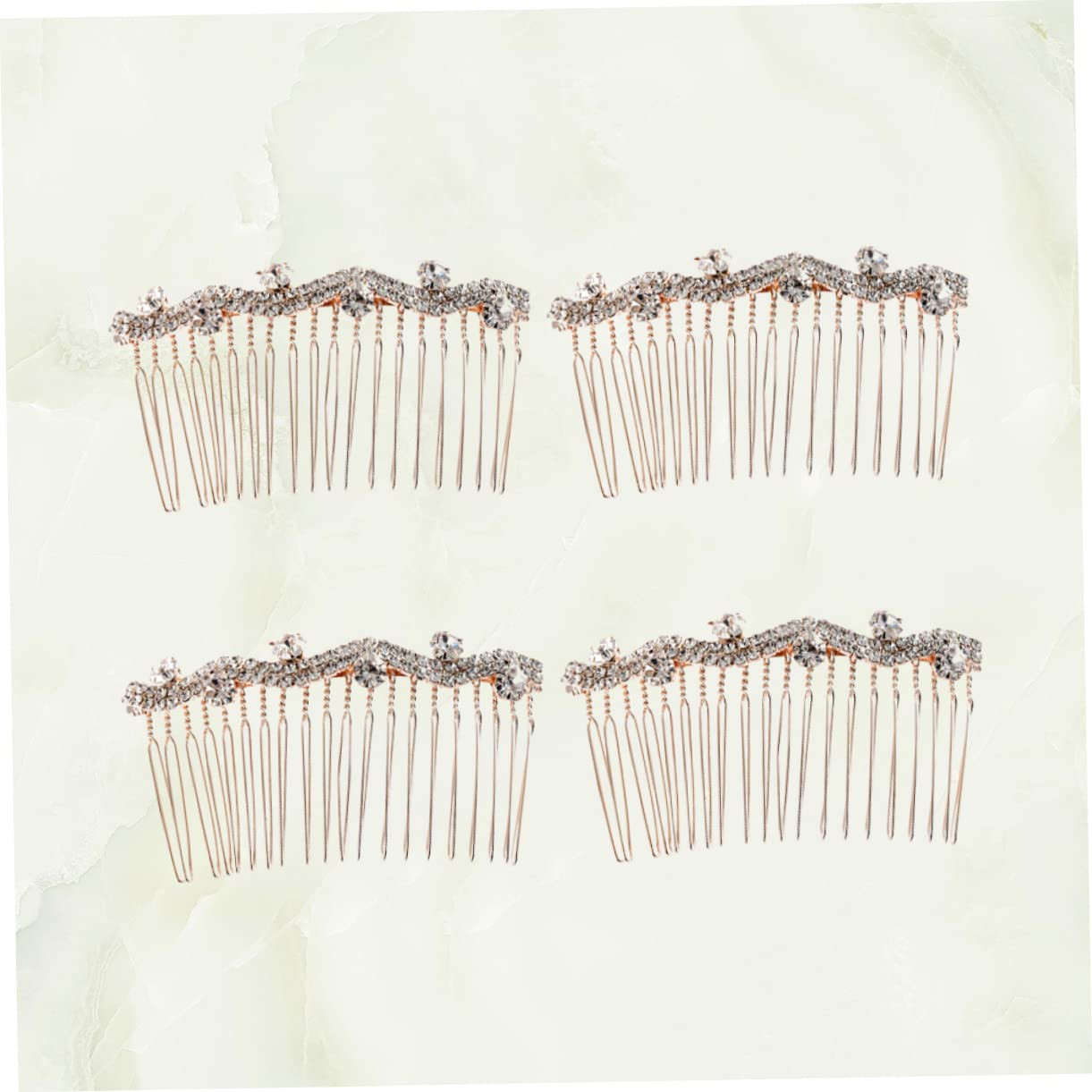 Beavorty 12piezas Peine De Rhinestone Para Elegante Tocado De Mujer Accesorios Para Peinados Especiales d