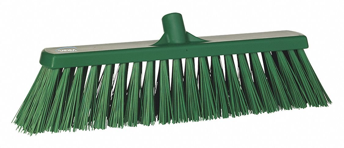 Vikan - Balai hygiénique - Fibres Extra dures - Vert - 47 cm