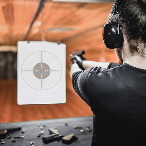 Miniatura 6 de 4 rollos de calcomanías autoadhesivas de blanco de papel kraft de 0.85 pulgadas, 4000 unidades de etiquetas para tiro con arco y práctica de campo