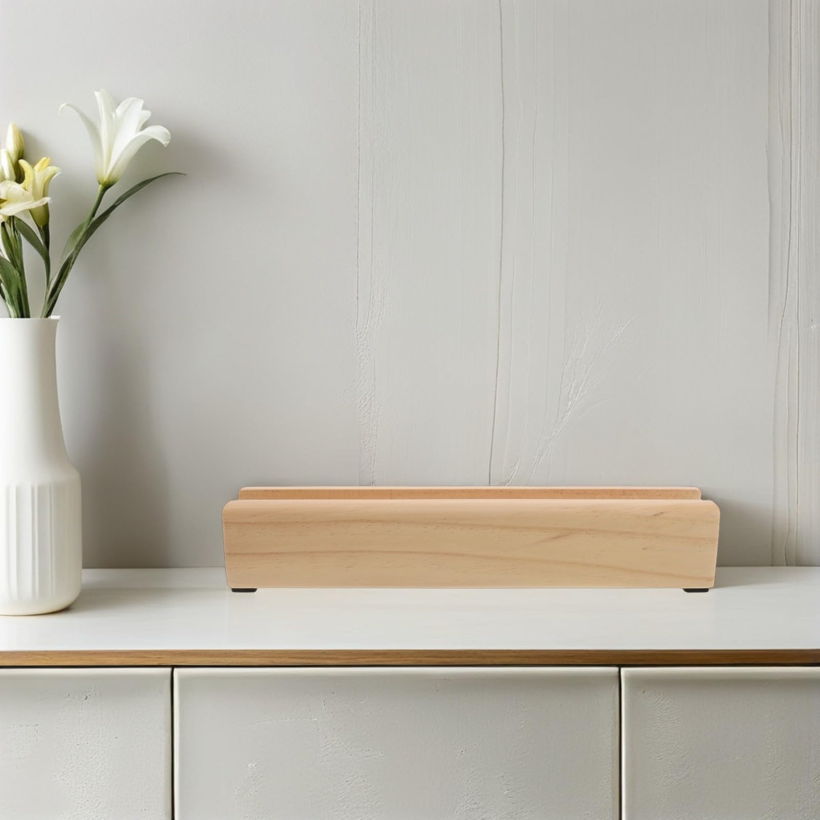 SOIMISS Holzfuß für Ganzkörperspiegel mit 40cm Basis, rutschfest