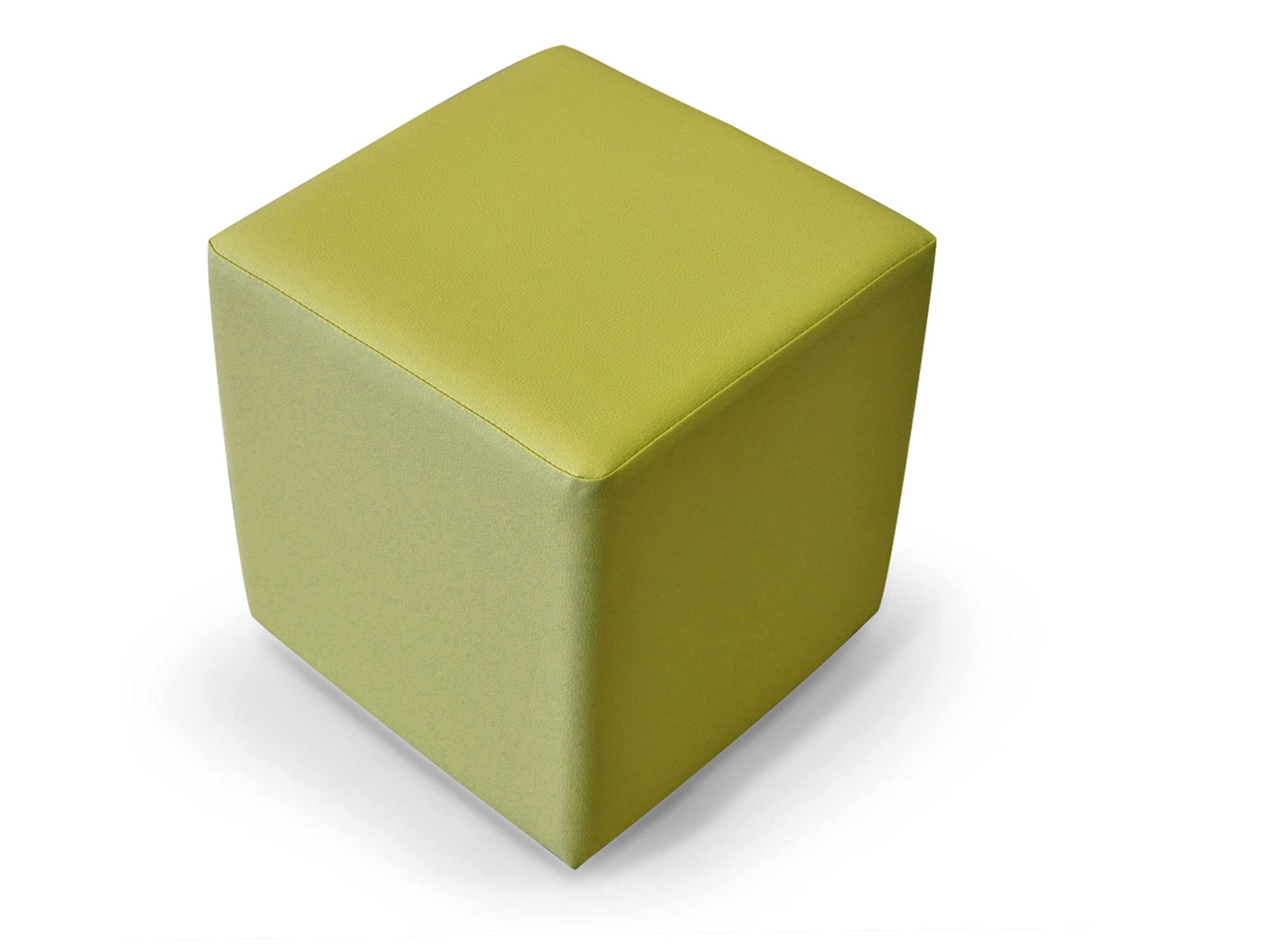 moebel-eins KUBUS Sitzwürfel Bandscheibenhocker Sitzhocker Fußhocker in grün 39x34x34 cm, grün
