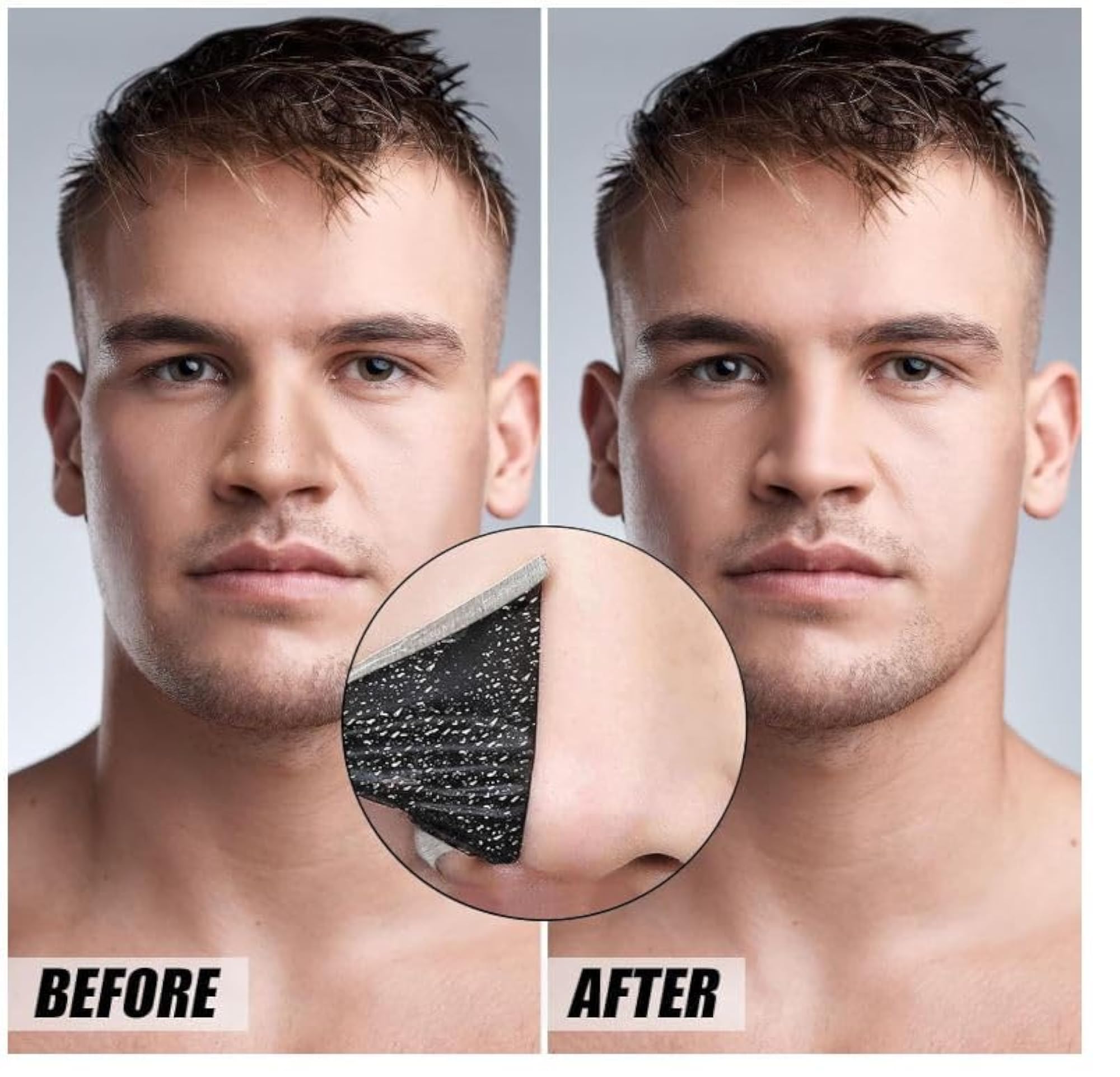 Charcoal Pore Strips for Blackhead Removal, Pack of 6