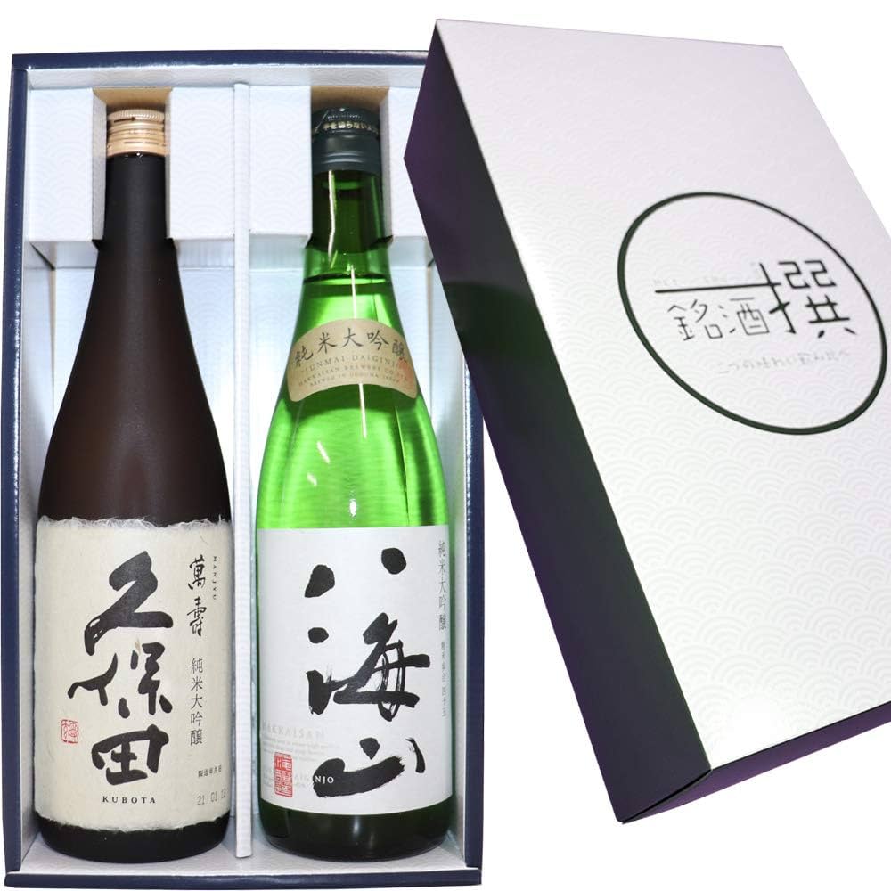 久保田 萬寿 純米大吟醸 2本セット Amazon.co.jp: ☆メジャー酒新潟有名銘酒 飲み比べ 2本セット