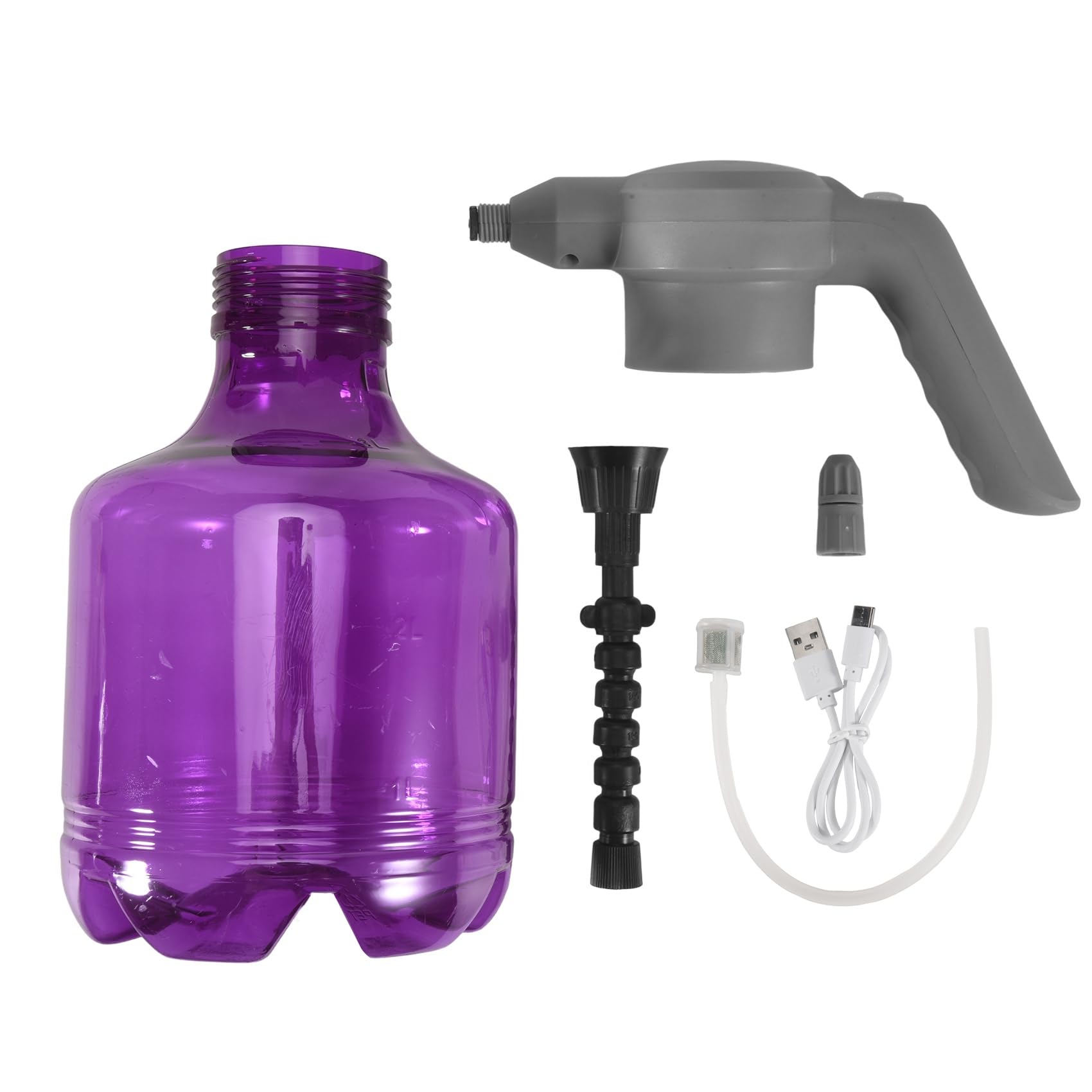 Littimoon 3L Electric Bottle USB Rechargeable Automatic Watering Can Household Sprayer with Adjustable Nozzle Plant Mister-A