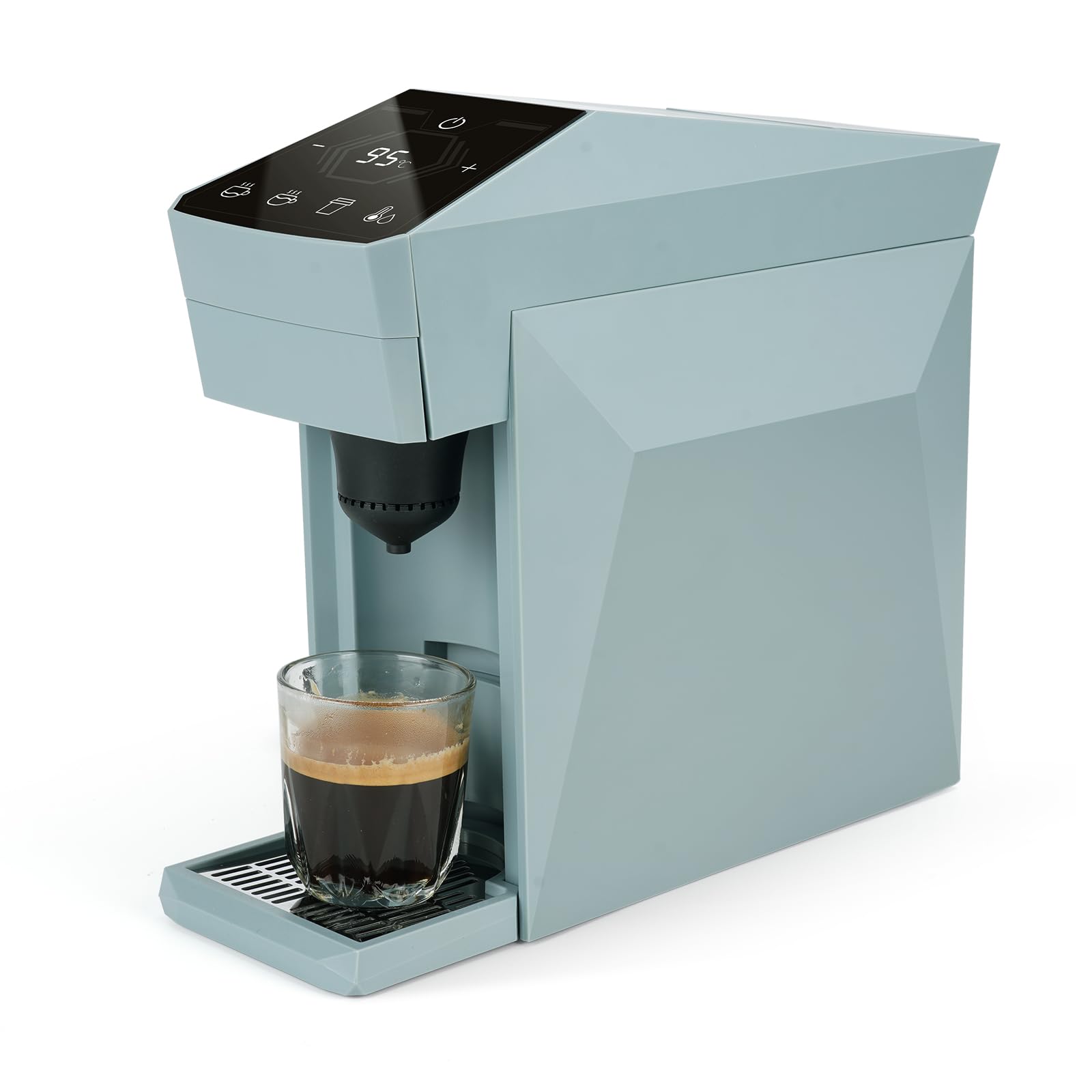Cafetera 4 en 1, 20 bares, cafetera espresso, tenedor/N Espresso OriginalLine Cápsulas/Dolce Gusto/café molido, color gris nube Upgrade