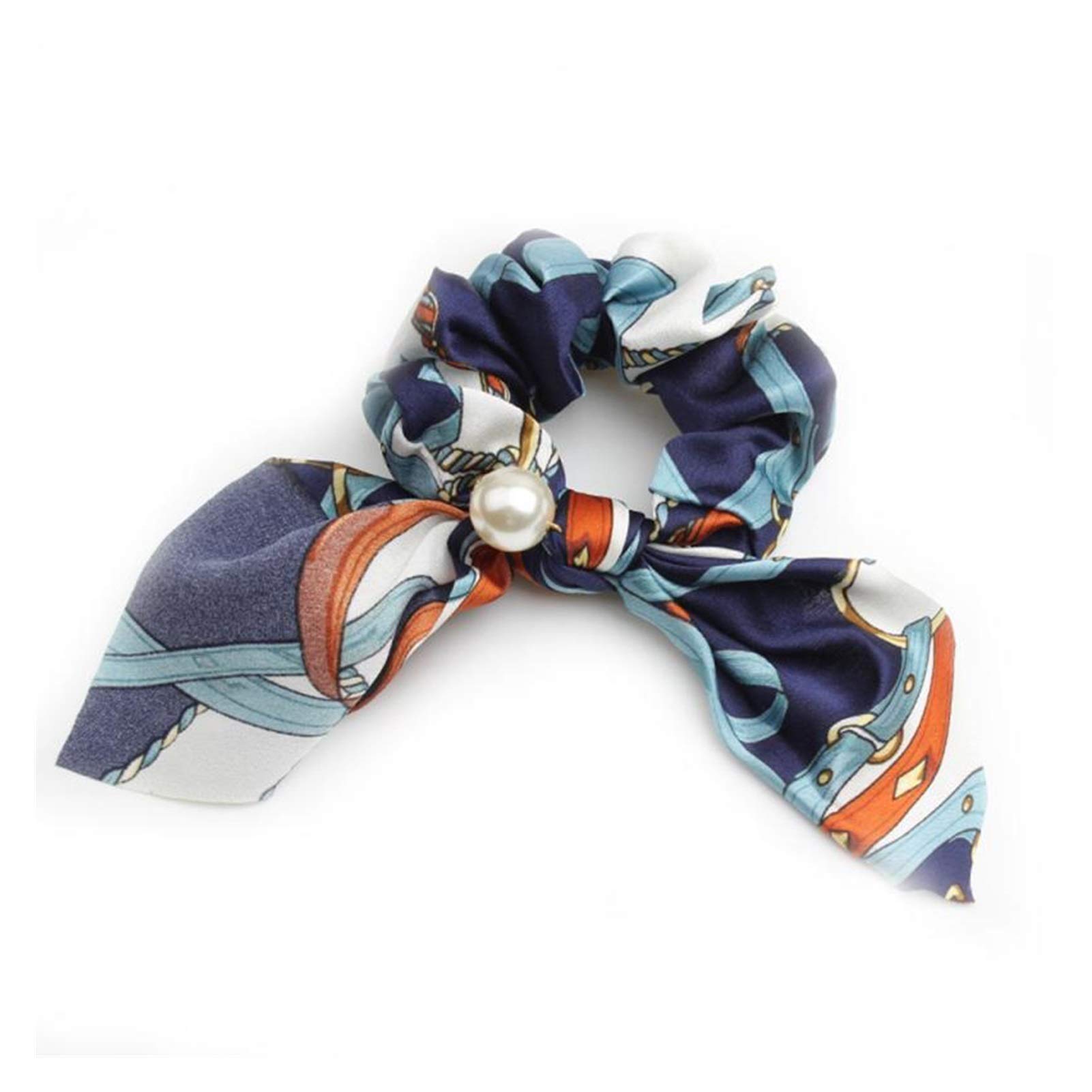 Gumki do włosów Kwiecista kokarda Scrunchie Opaska do włosów Elastyczne gumki do włosów Lina Akcesoria do szalików (kolor: 07) (8)