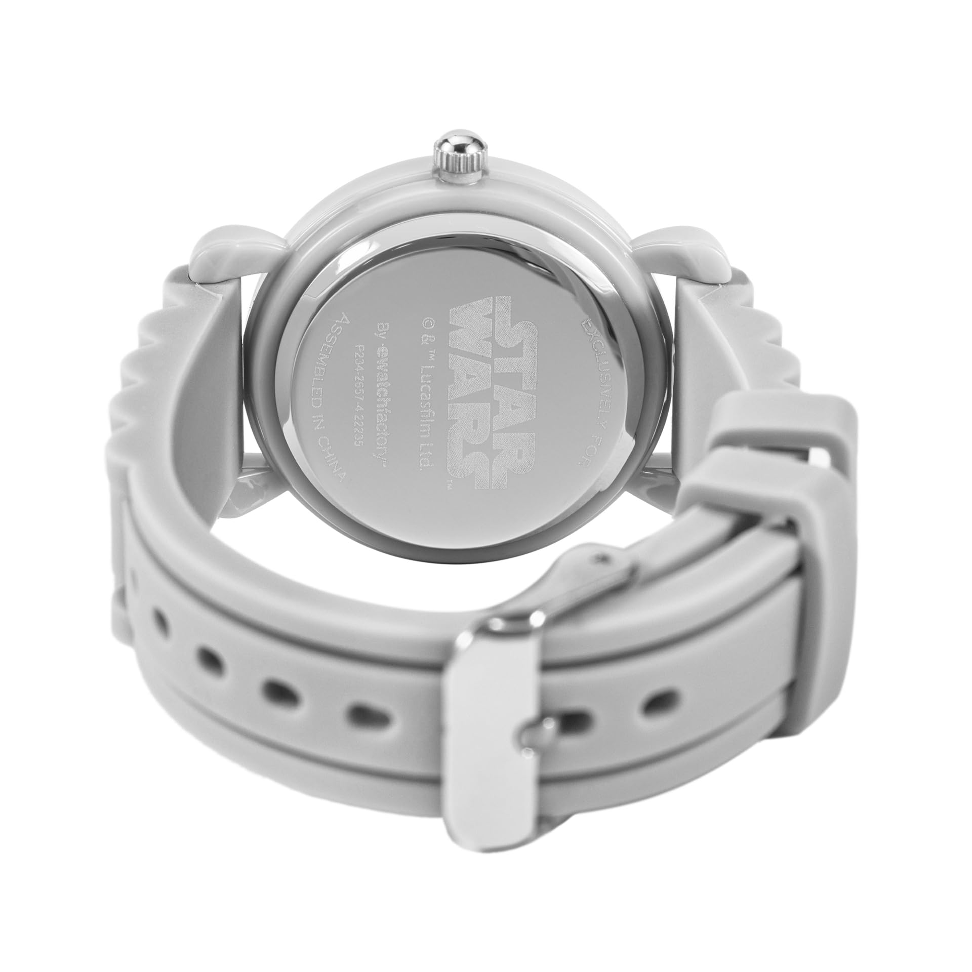STAR WARS Kids' Plastic Time Teacher Watch, Analog Quartz Silicone Strap Watch