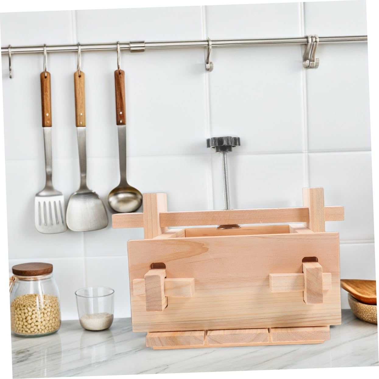 Small Tofu Mold Cheese Press with Cheesecloth for DIY Making