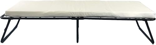 Miniatura 4 de Cama plegable plegable de diamante con colchón de espuma viscoelástica de lujo, cunas y ruedas superfuertes y resistentes para un fácil movimiento