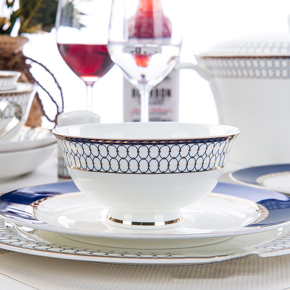 50 szt. kompletów zastawy stołowej, ceramicznych talerzy obiadowych i misek ze spodkami, porcelanowych kompletów obiadowych (serwis dla 6-8)