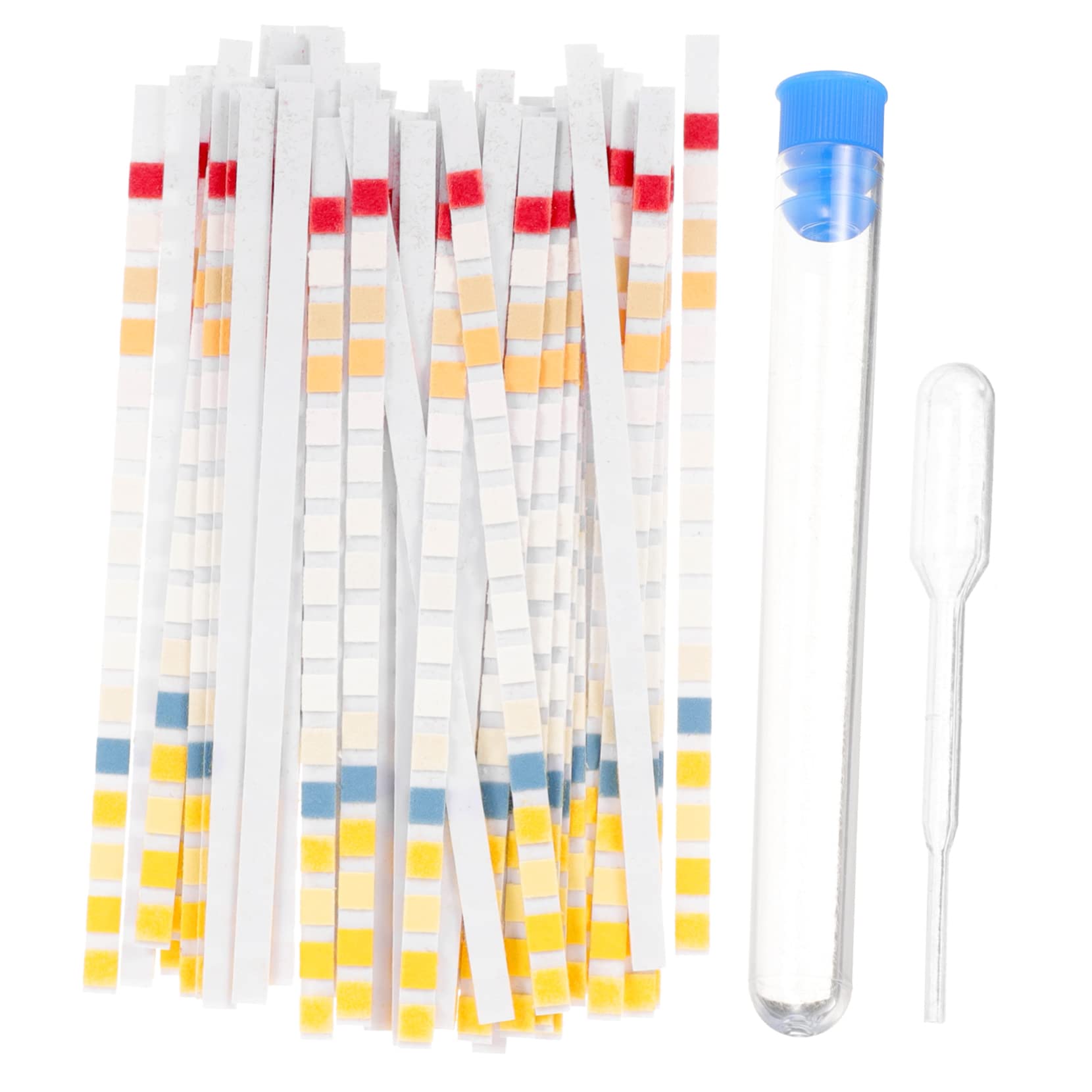 ibasenice 3 Series Tiras De Prueba De Prueba De Agua Kit De Test De Del Agua Para Doméstico Con Accesorios Para Análisis De Potable 50 Piezas*3
