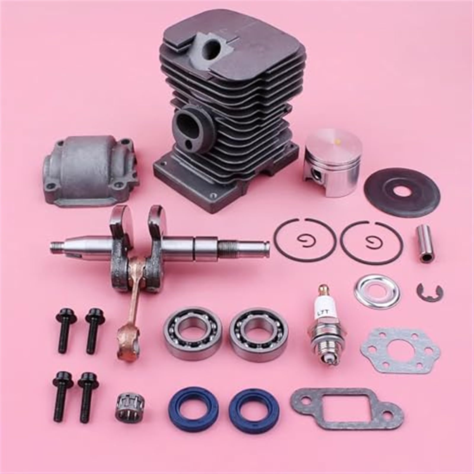 Kit de pistón de Cilindro de 38 mm, for STIHL, MS180 018 MS 180, cigüeñal, cojinete, Sello de Aceite, Bandeja de Motor, Pieza de Repuesto for Motosierra Kit de carburador