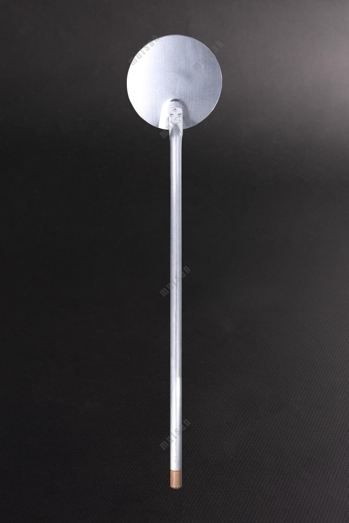 Alüminyum Yuvarlak Pizza Çevirme Küreği 28 cm - Isıya Dayanıklı Fırın Küreği - 80 cm Alüminyum Saplı
