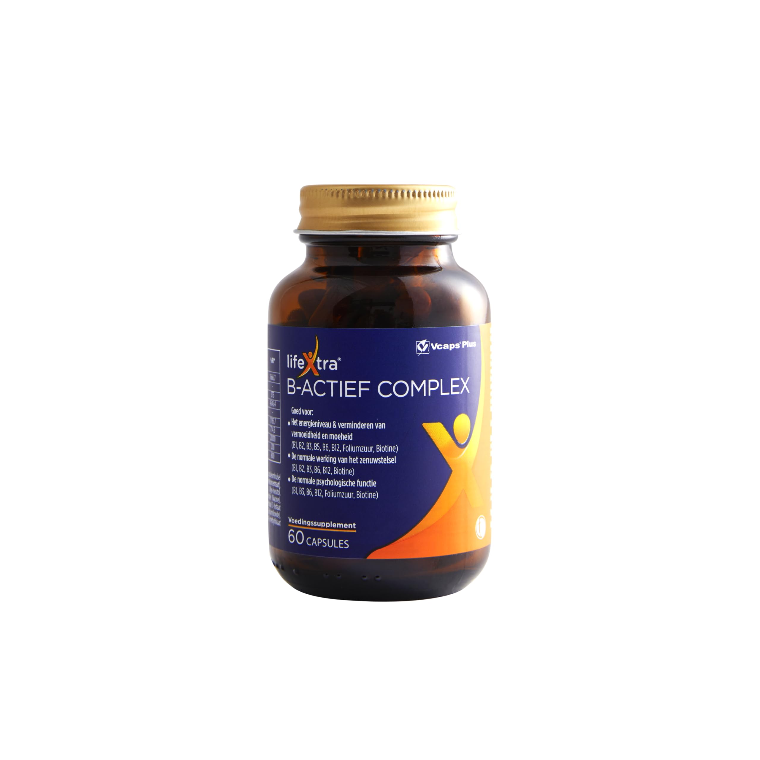 LifeXtra B-Aktif Kompleks 60 Bitkisel Kapsül Metilkobalamin Metilfolat P5P R5P İnositol Biotin