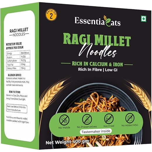 Essentiaeats Ragi Noodles - Tastemaker 400g